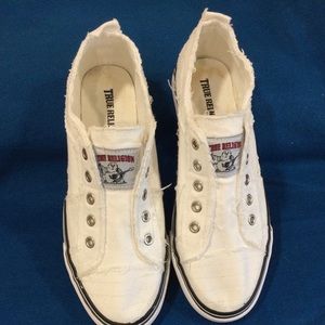 True Religion Korey White Sneakers, Sz 7, 7.5,8.5
